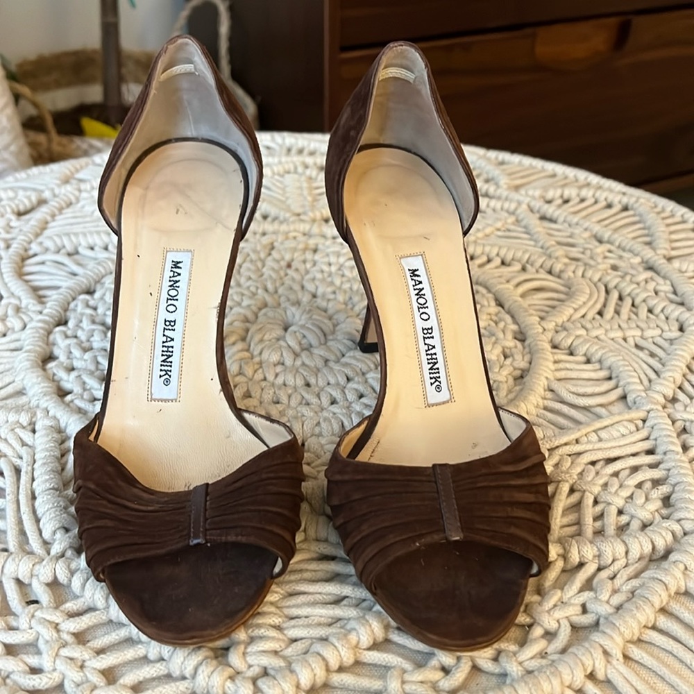 Manolo Blahnik Heels brown size: 35